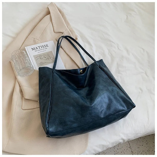Bolso de cuero elegante para hombro – Bolso de lujo chic y versátil